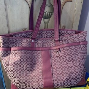 Coach Briefcase / Tote Bag in Purple